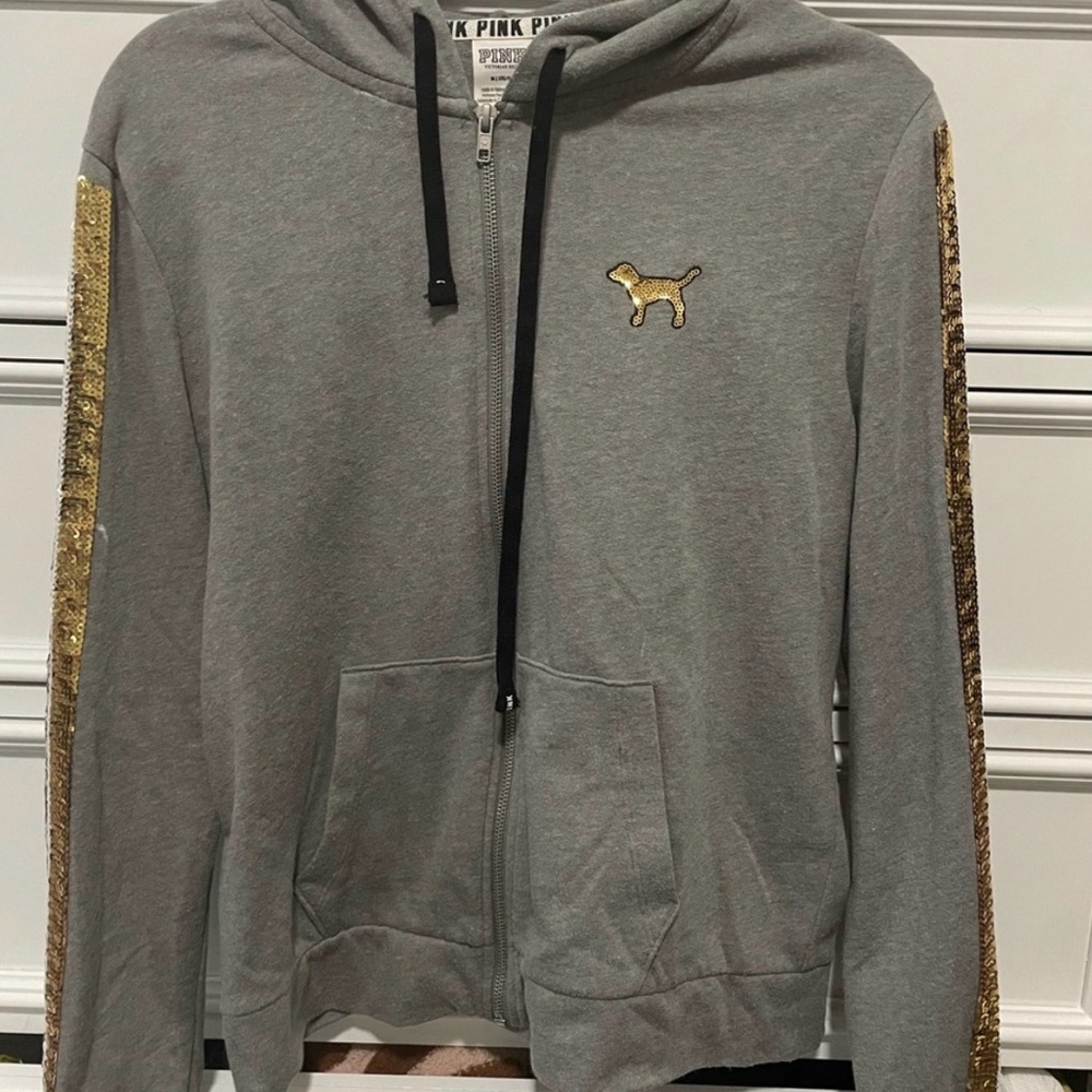 Victoria's Secret Pink Gray Hoodie